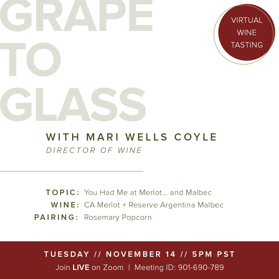 Monthly Wine Tasting Webinar