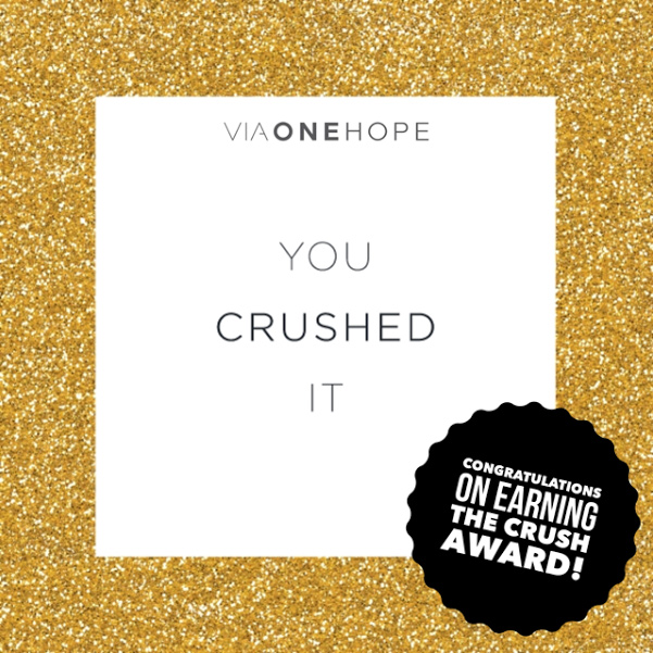 You Crushed It!